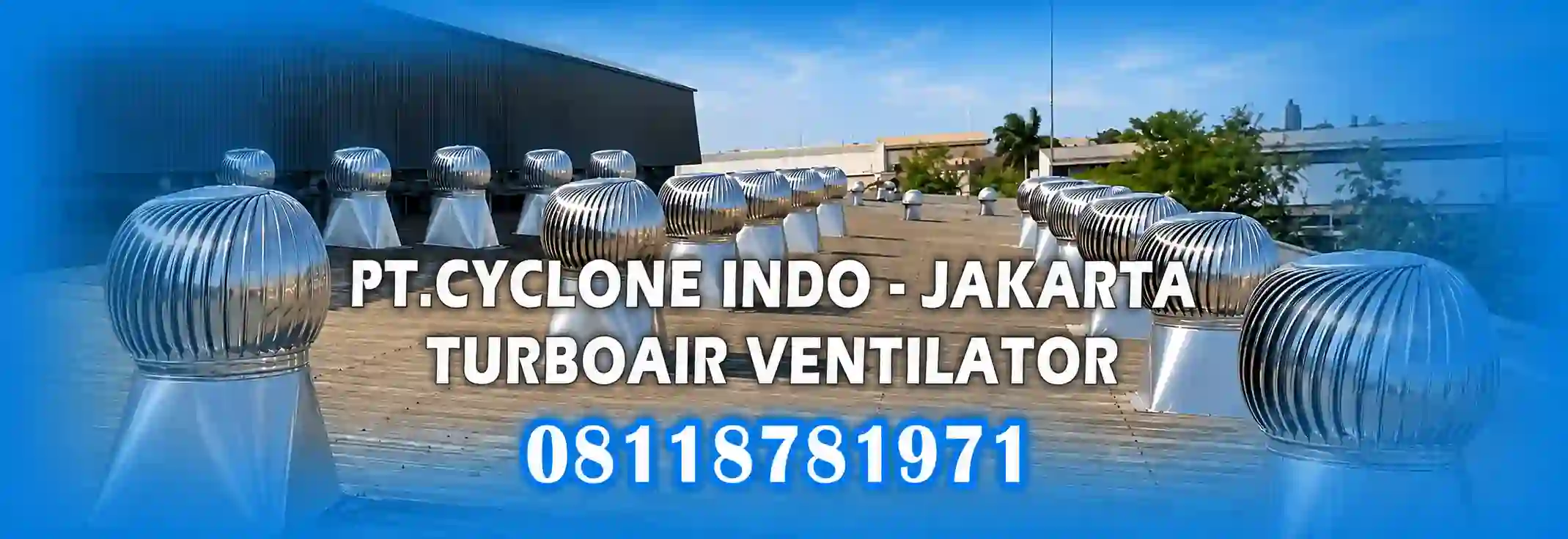 Turbine ventilator untuk pabrik dan gudang